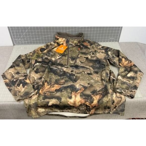 NOMAD Men's Utility Camo Half-Zip Hunting Shirt Mossy Oak Droptine Sz XXL NEW~~ - Picture 1 of 8